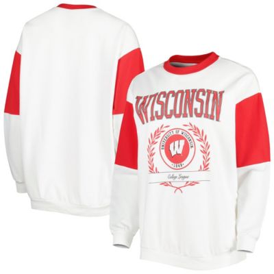 NCAA Wisconsin Badgers It's A Vibe Dolman Pullover Sweatshirt