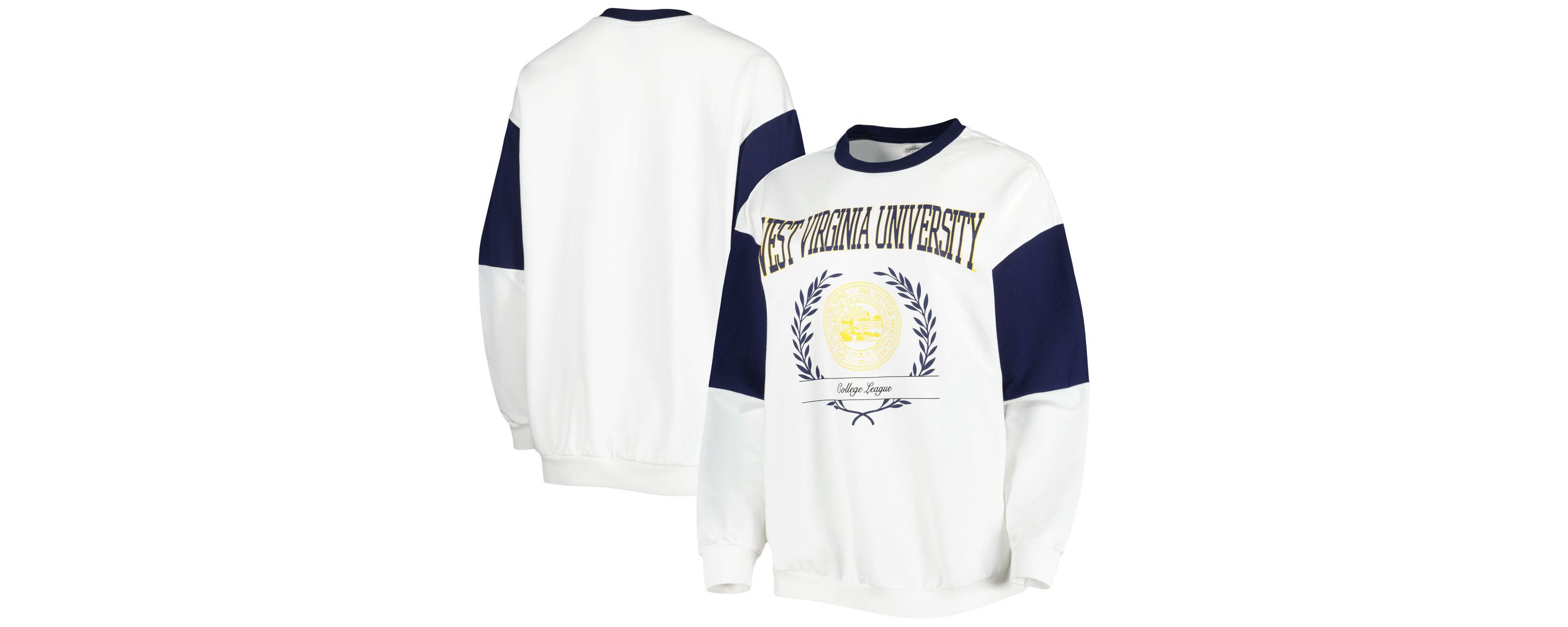 NCAA West Virginia Mountaineers Its A Vibe Dolman Pullover Sweatshirt