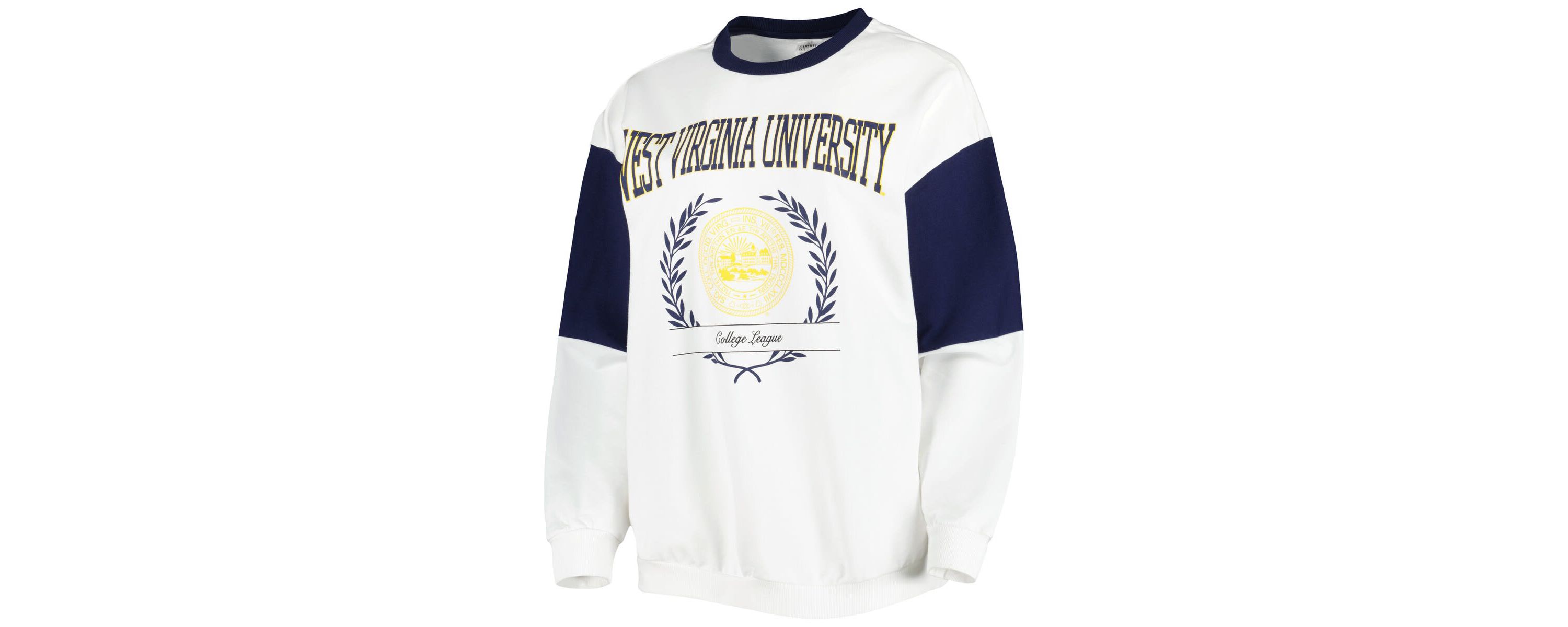 NCAA West Virginia Mountaineers Its A Vibe Dolman Pullover Sweatshirt