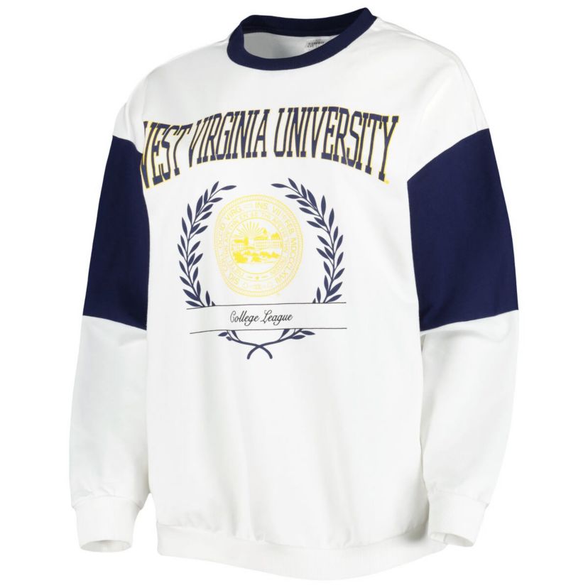 NCAA West Virginia Mountaineers Its A Vibe Dolman Pullover Sweatshirt