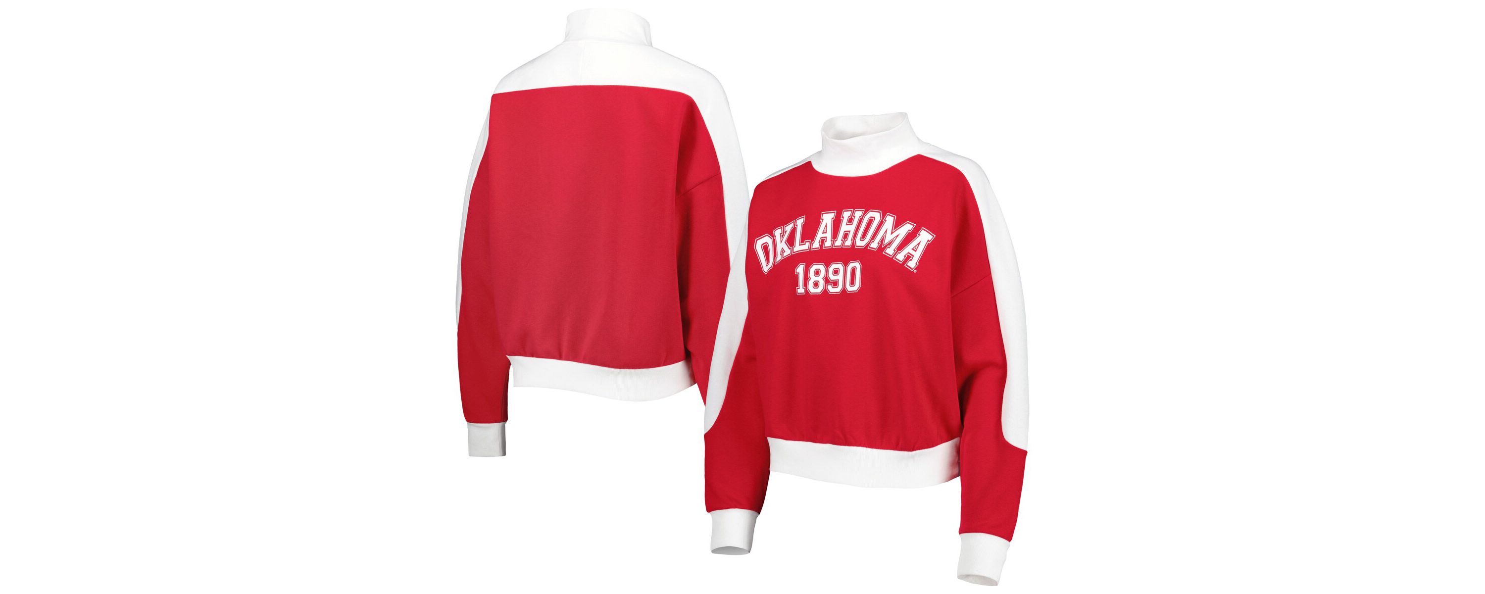 NCAA Oklahoma Sooners Make it a Mock Sporty Pullover Sweatshirt