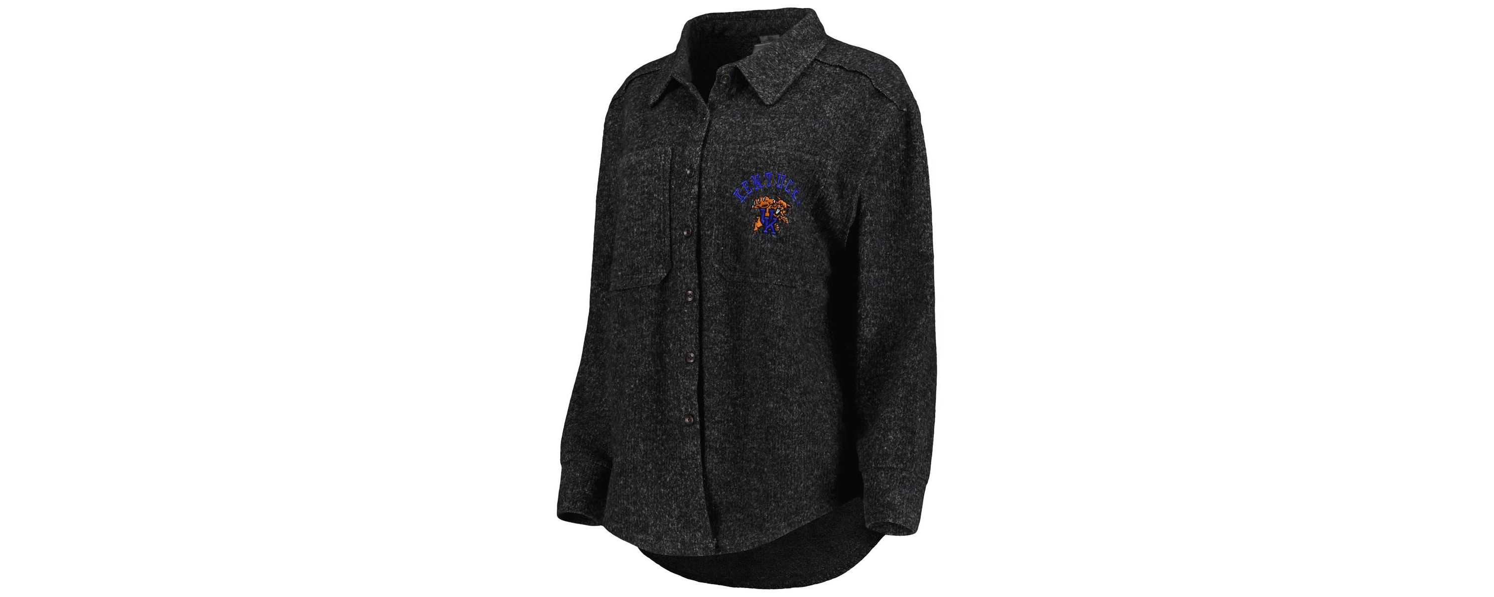NCAA Kentucky Wildcats Switch It Up Tri-Blend Button-Up Shacket