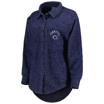 NCAA Penn State Nittany Lions Switch It Up Tri-Blend Button-Up Shacket