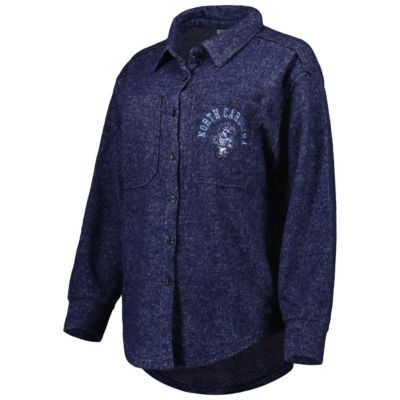 NCAA North Carolina Tar Heels Switch It Up Tri-Blend Button-Up Shacket