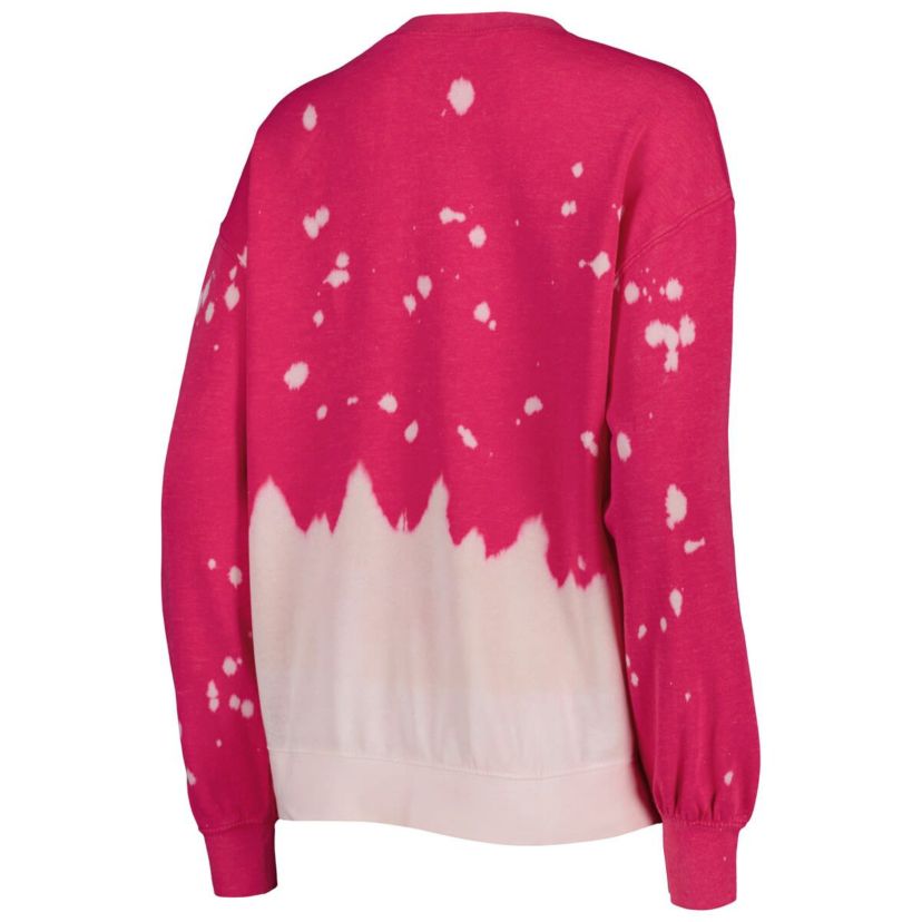 Alabama Crimson Tide NCAA Alabama Tide Twice As Nice Faded Dip-Dye Pullover Long Sleeve Top