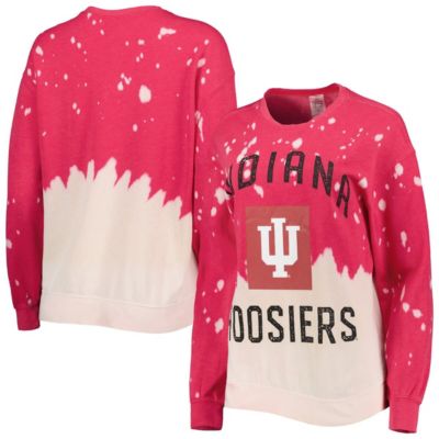 NCAA Indiana Hoosiers Twice As Nice Faded Dip-Dye Pullover Long Sleeve Top