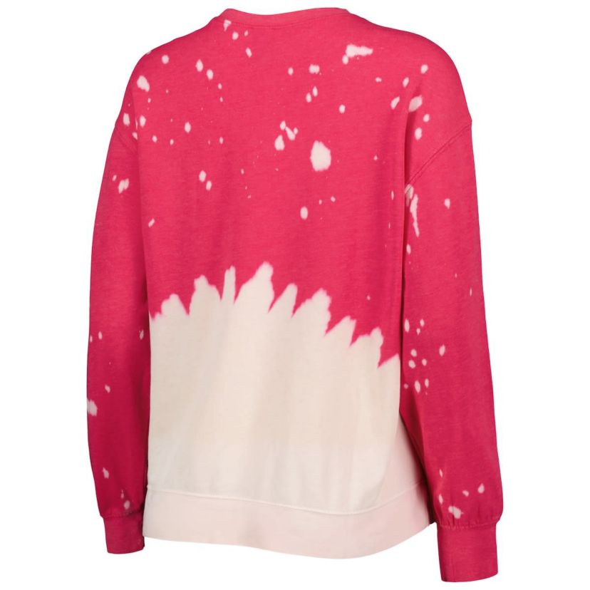 NCAA Indiana Hoosiers Twice As Nice Faded Dip-Dye Pullover Long Sleeve Top