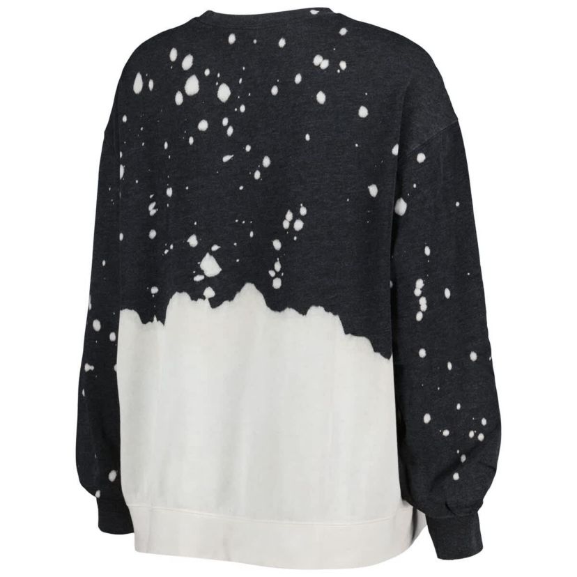 NCAA Iowa Hawkeyes Twice As Nice Faded Dip-Dye Pullover Long Sleeve Top