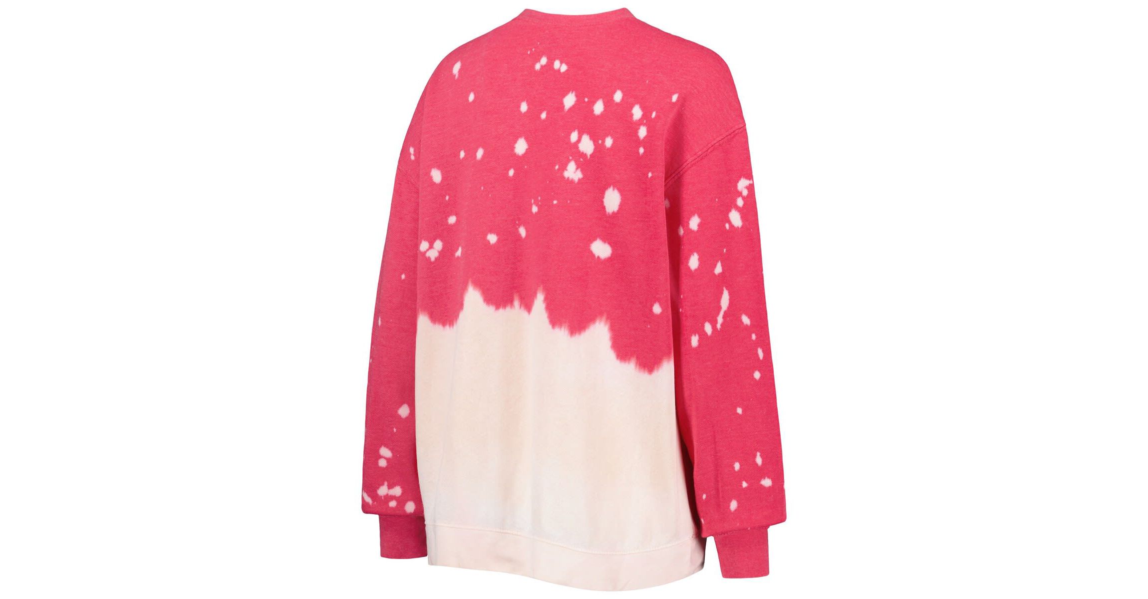 NCAA Oklahoma Sooners Twice As Nice Faded Dip-Dye Pullover Long Sleeve Top