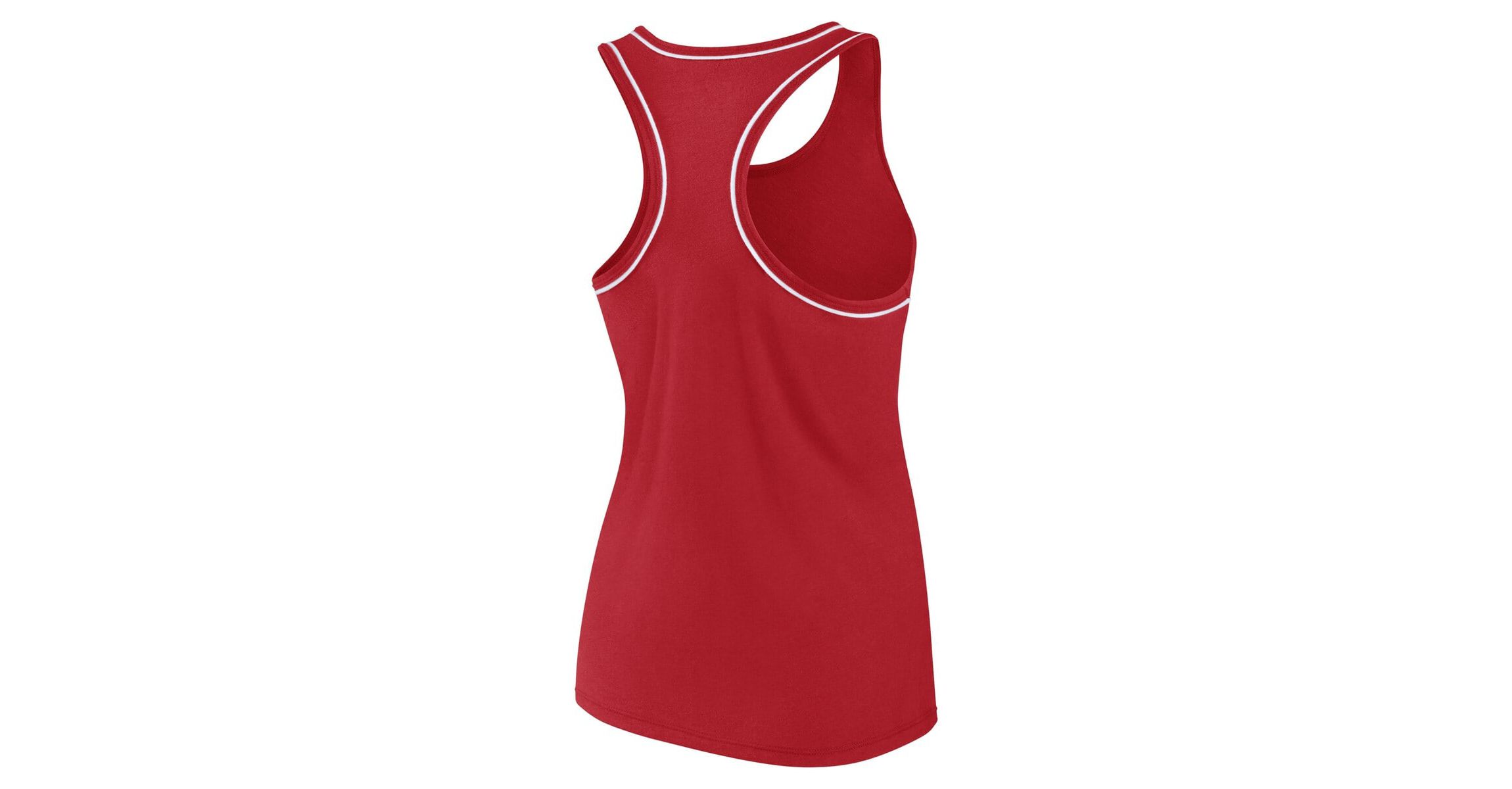 NHL Fanatics Washington Capitals Wordmark Logo Racerback Scoop Neck Tank Top