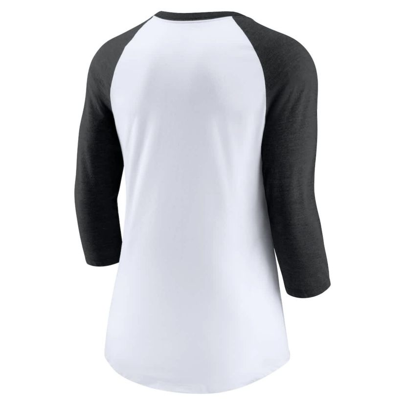 Chicago White Sox MLB Nike Chicago Sox Next Up Tri-Blend Raglan 3/4-Sleeve T-Shirt