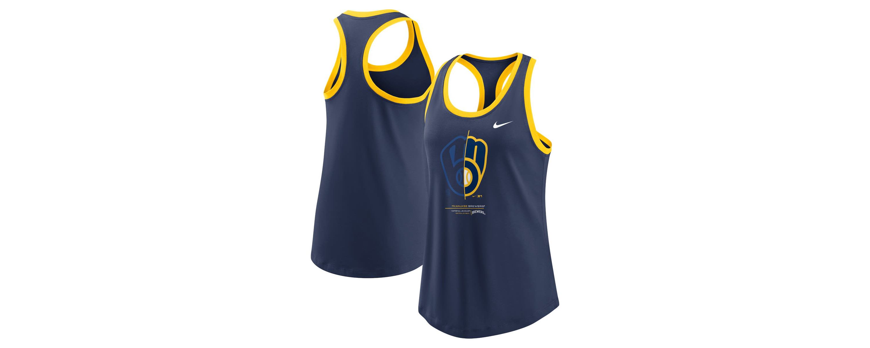 MLB Nike Milwaukee Brewers Tech Tri-Blend Tank Top