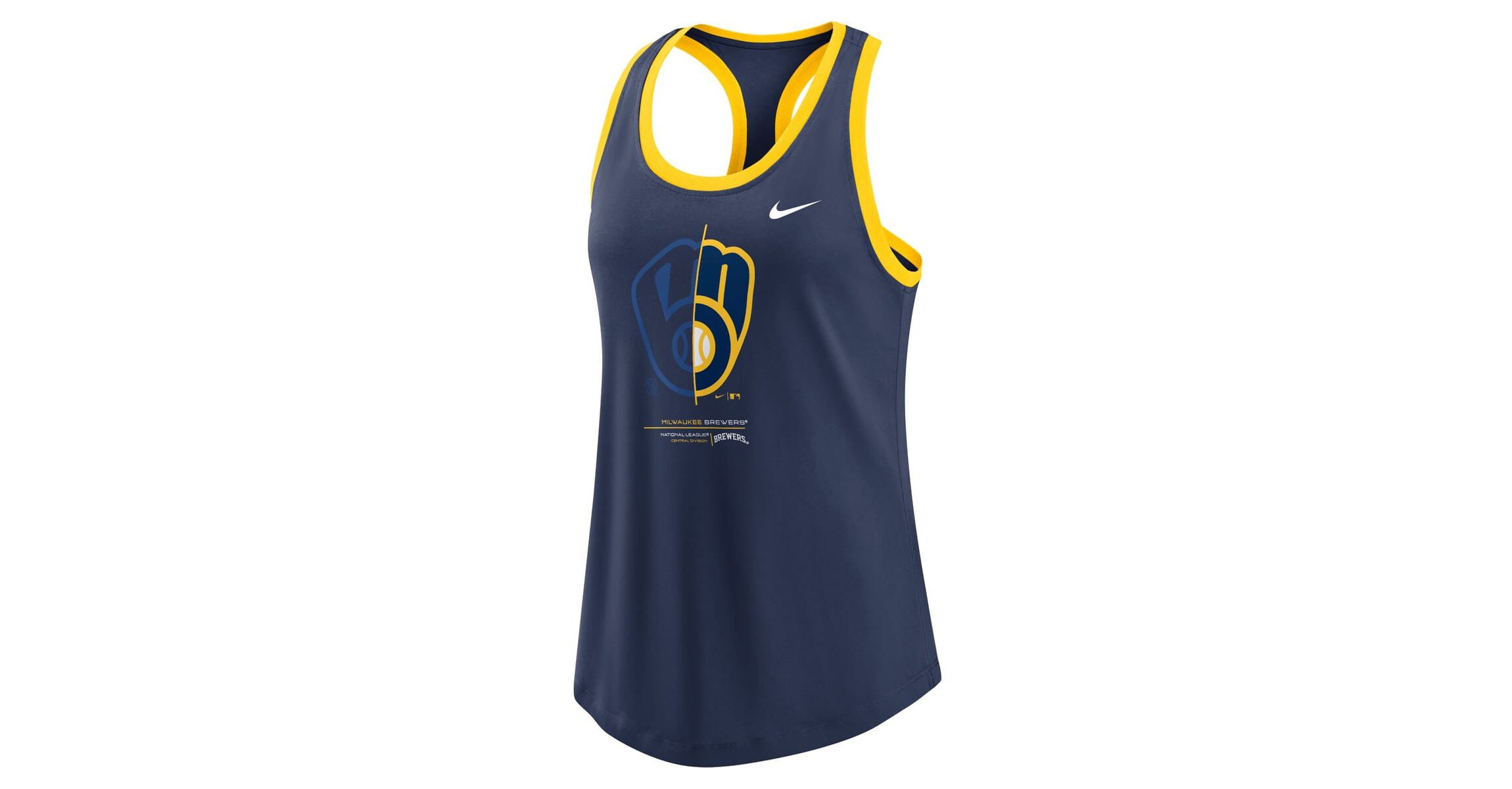 MLB Nike Milwaukee Brewers Tech Tri-Blend Tank Top