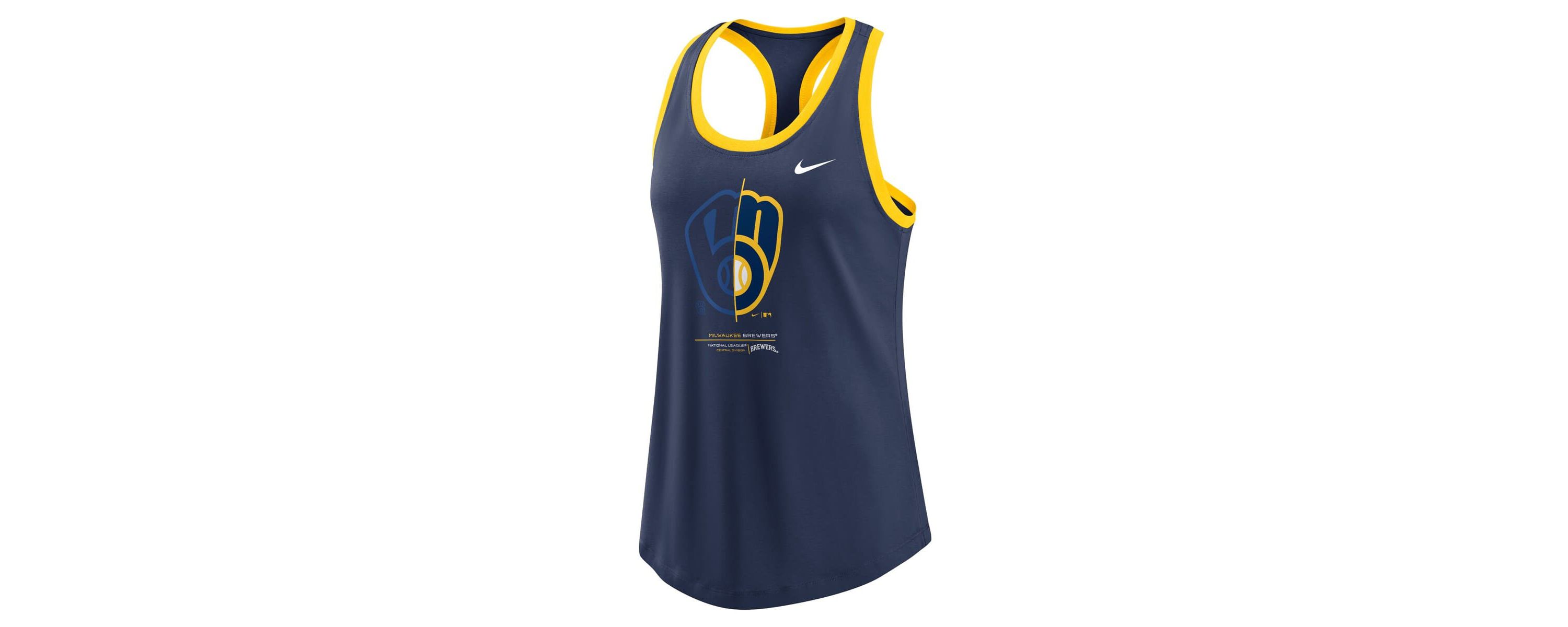 MLB Nike Milwaukee Brewers Tech Tri-Blend Tank Top