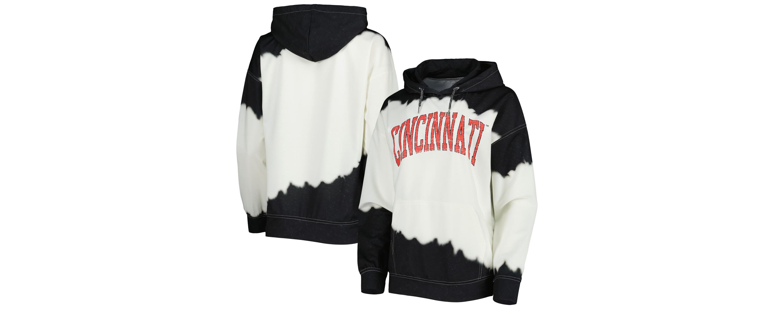 NCAA Cincinnati Bearcats For the Fun Double Dip-Dyed Pullover Hoodie