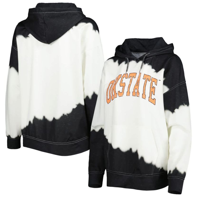 NCAA Oklahoma State Cowboys For the Fun Double Dip-Dyed Pullover Hoodie