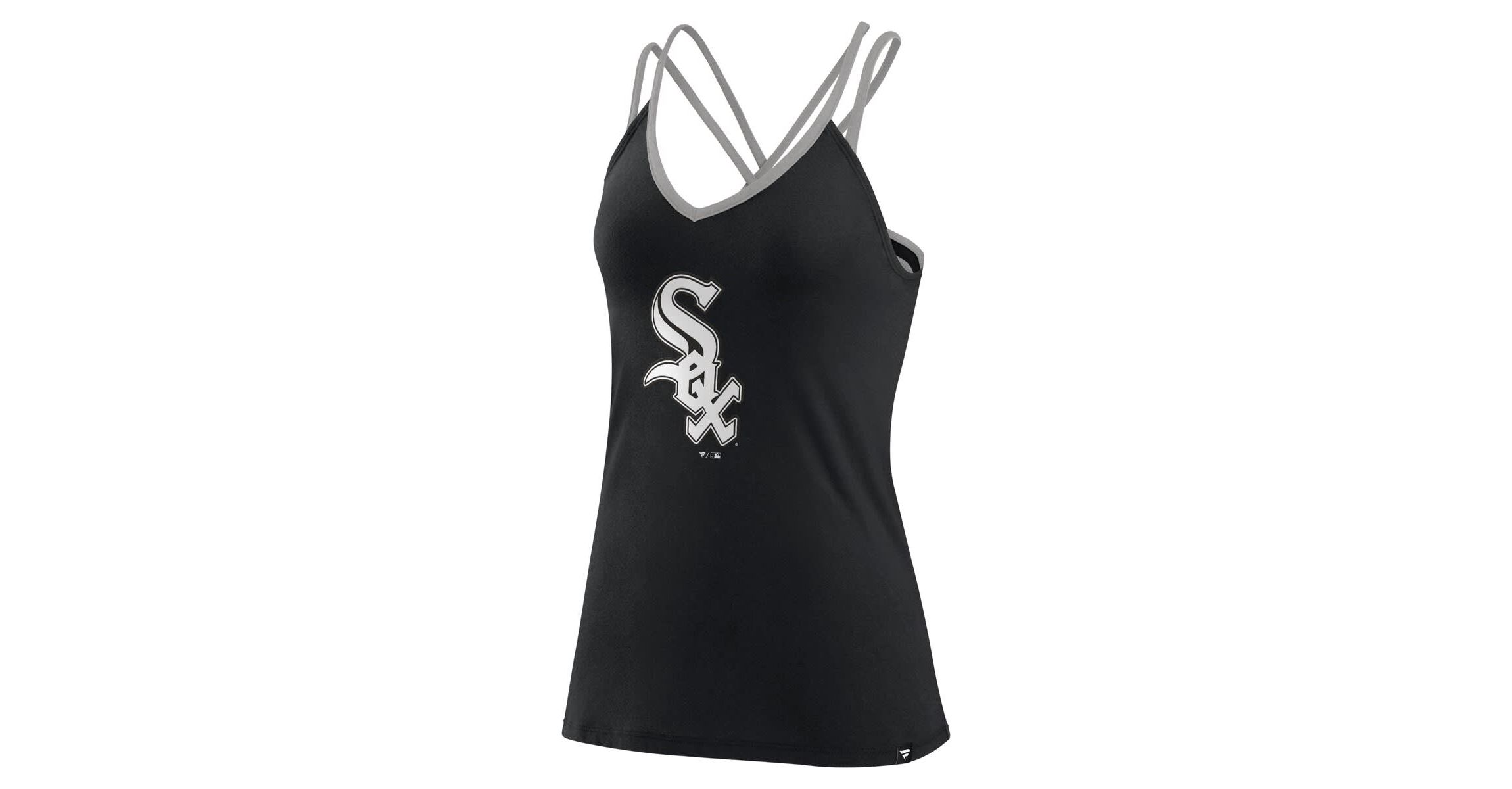 Chicago White Sox MLB Fanatics Chicago Sox Barrel It Up Cross Back V-Neck Tank Top