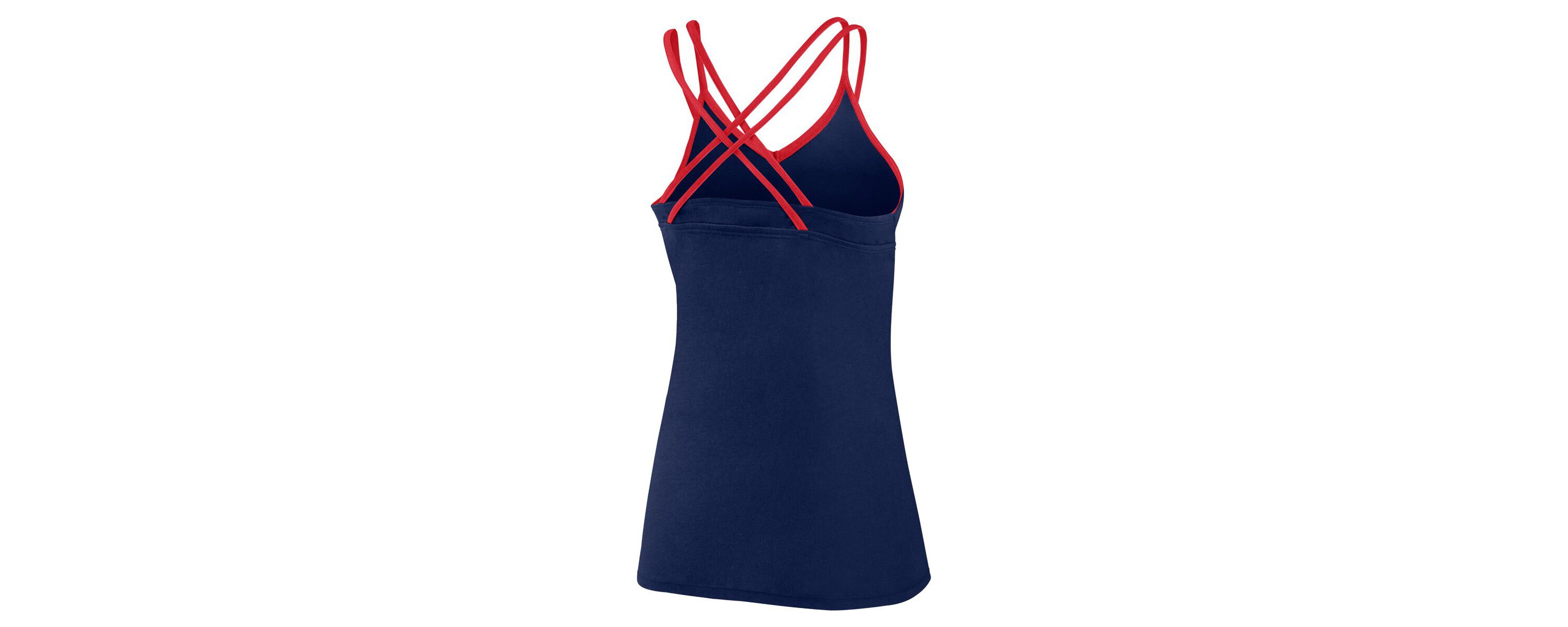 MLB Fanatics Atlanta Braves Barrel It Up Cross Back V-Neck Tank Top