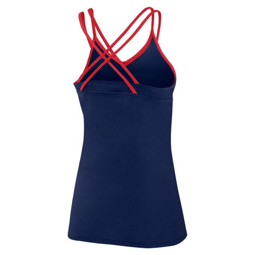 MLB Fanatics Atlanta Braves Barrel It Up Cross Back V-Neck Tank Top