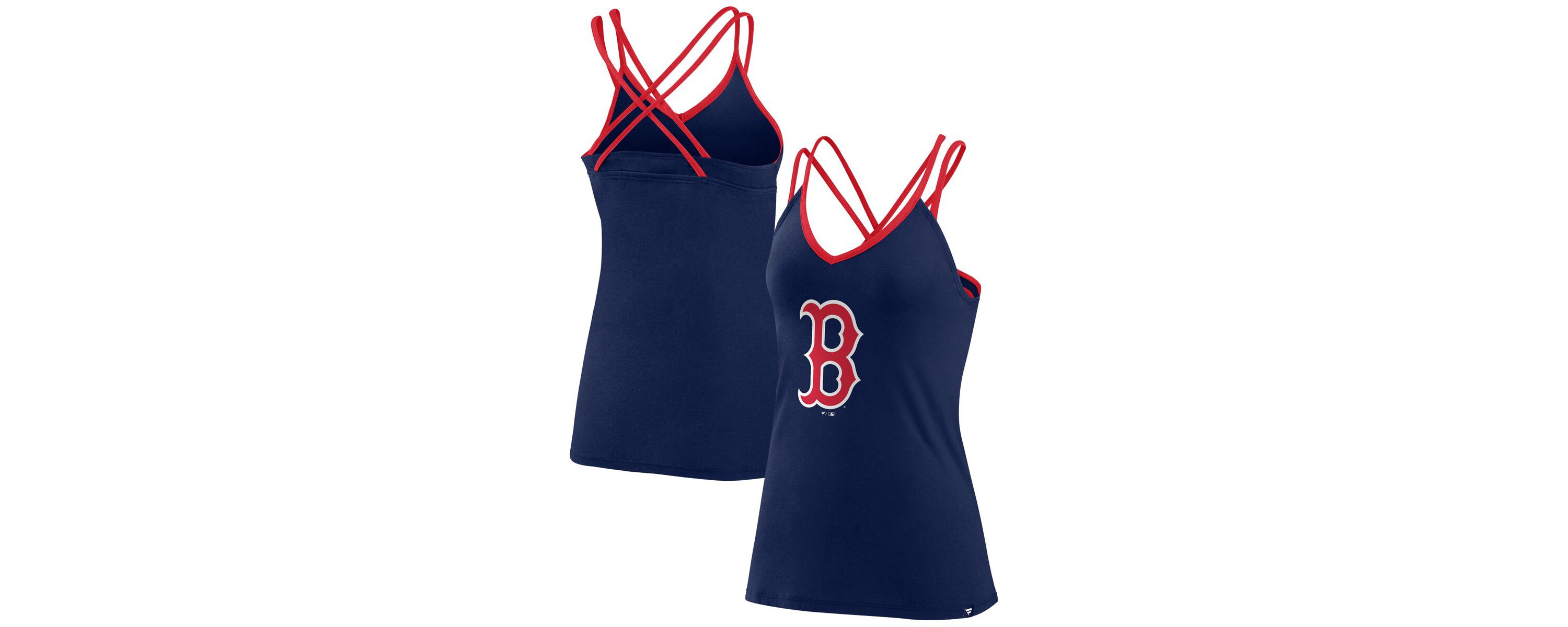 Boston Red Sox MLB Fanatics Boston Sox Barrel It Up Cross Back V-Neck Tank Top
