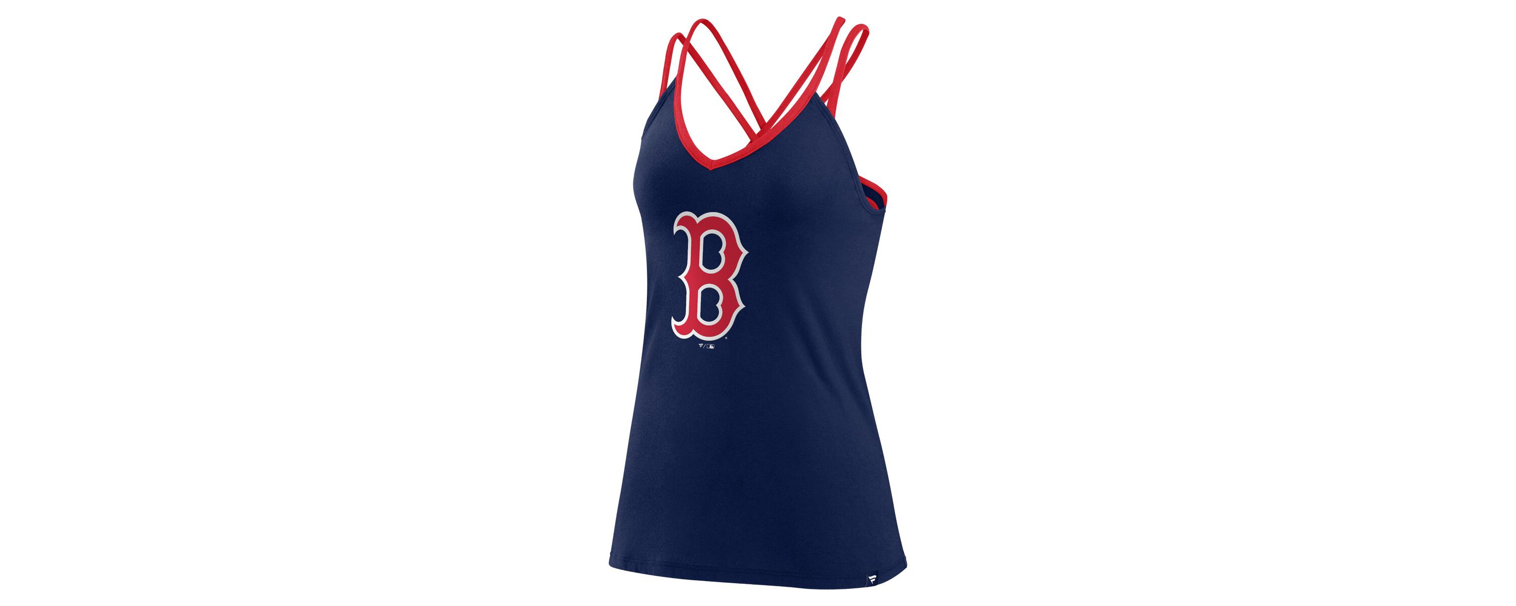 Boston Red Sox MLB Fanatics Boston Sox Barrel It Up Cross Back V-Neck Tank Top