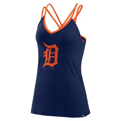 MLB Fanatics Detroit Tigers Barrel It Up Cross Back V-Neck Tank Top