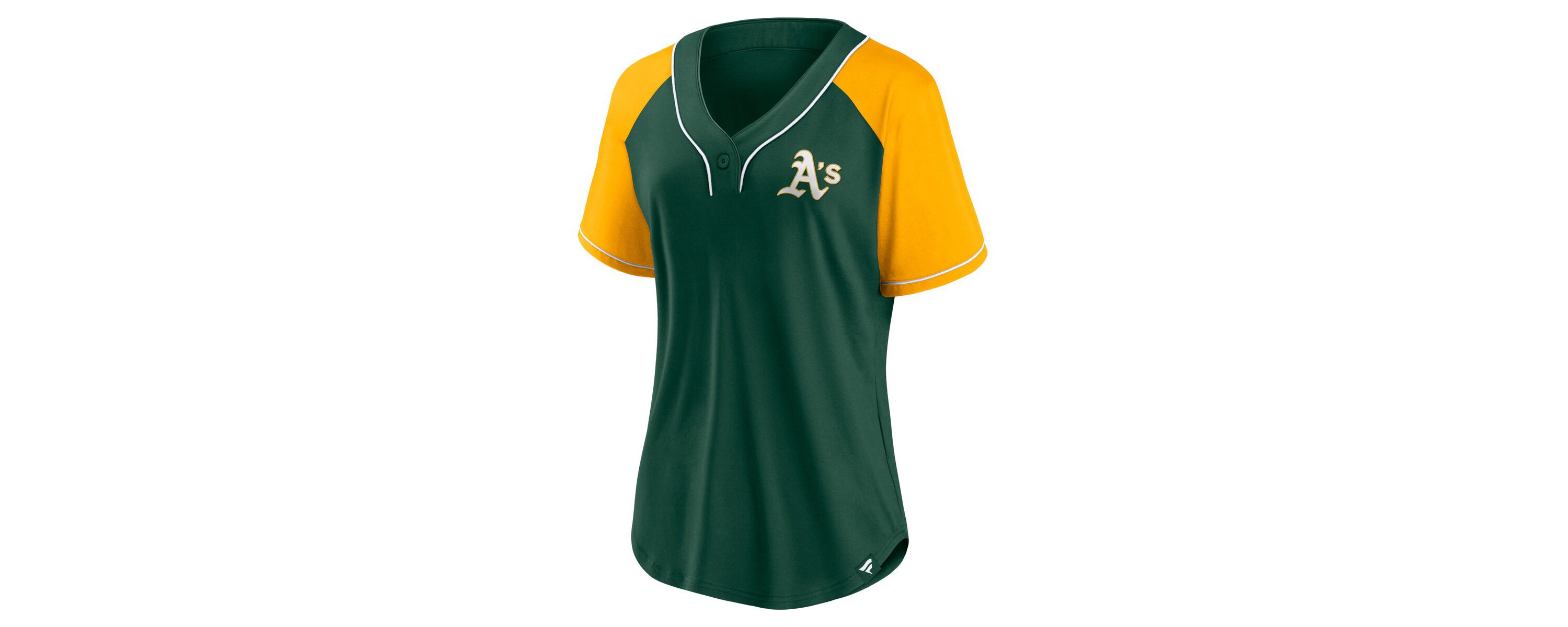 Cooperstown Teams Fanatics Oakland Athletics Ultimate Style Raglan V-Neck T-Shirt