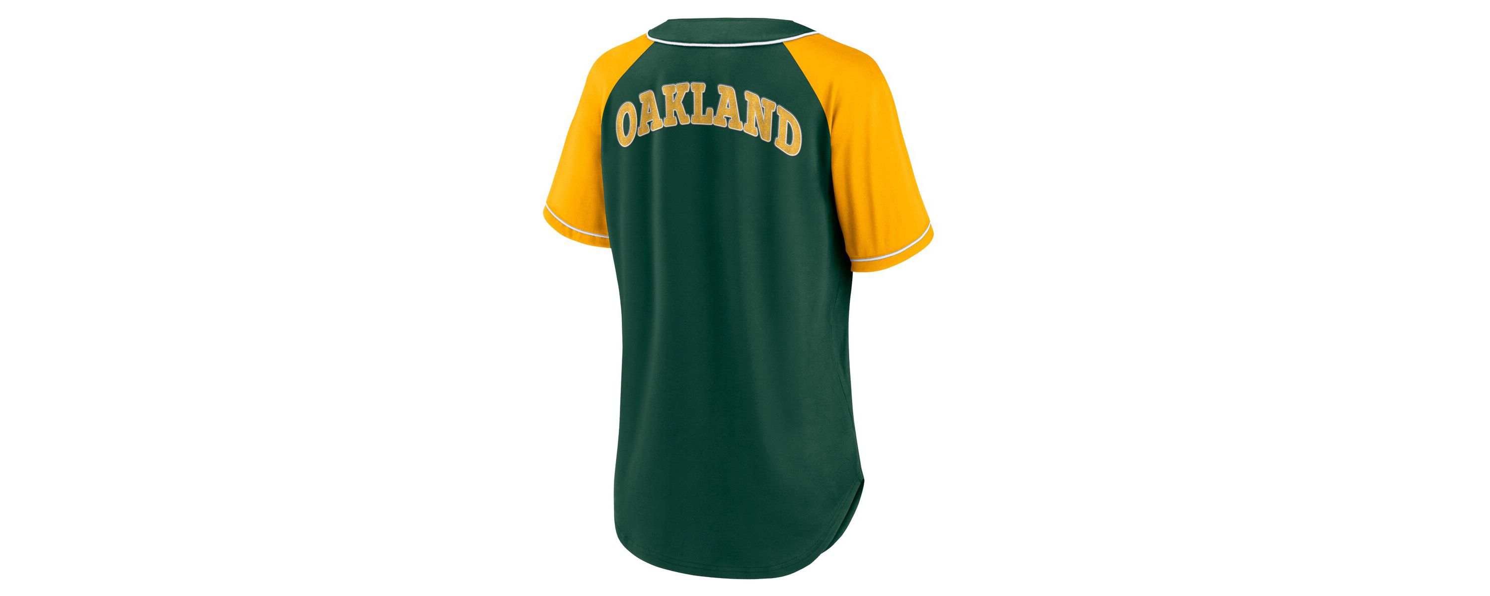 Cooperstown Teams Fanatics Oakland Athletics Ultimate Style Raglan V-Neck T-Shirt