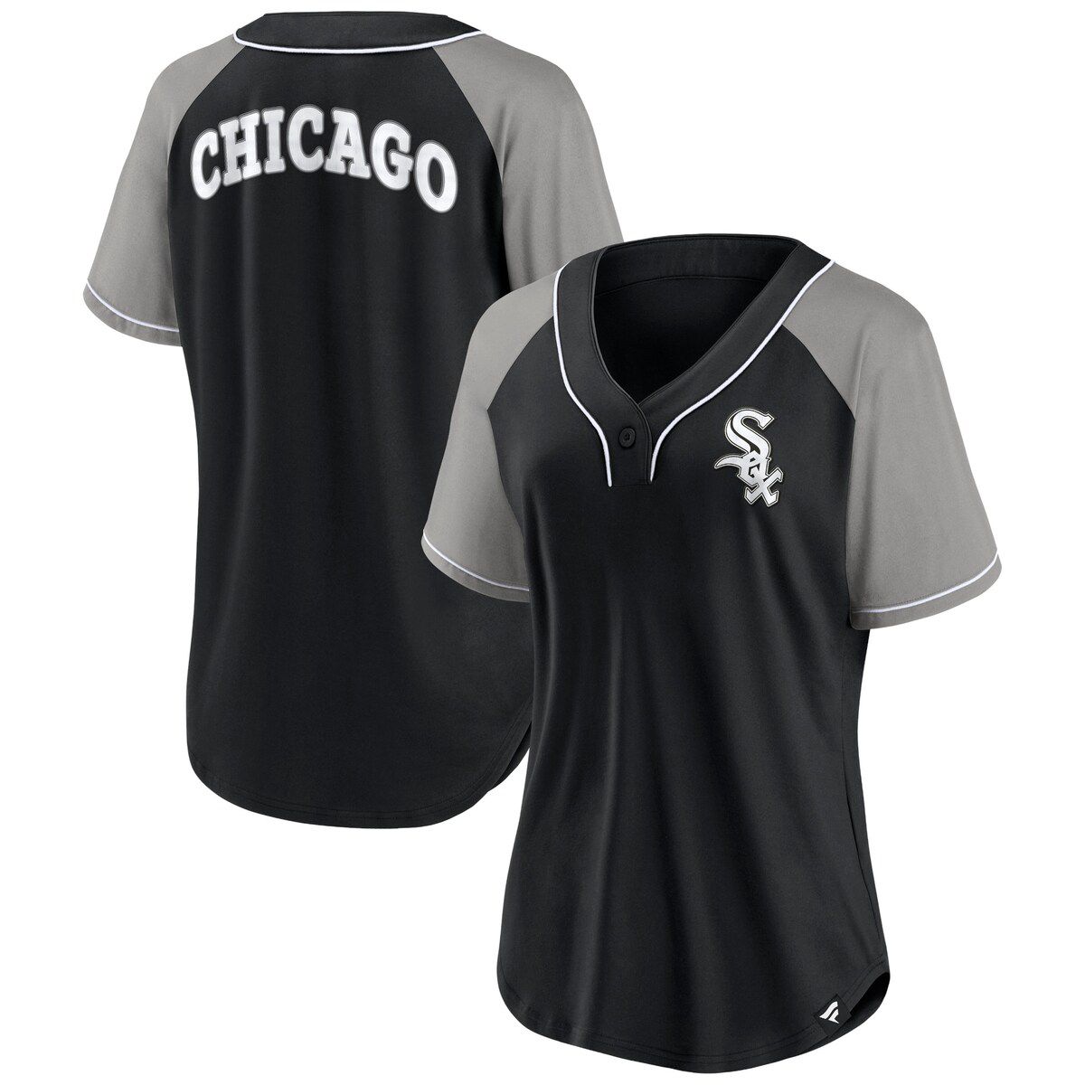 Chicago White Sox MLB Fanatics Chicago Sox Ultimate Style Raglan V-Neck T-Shirt
