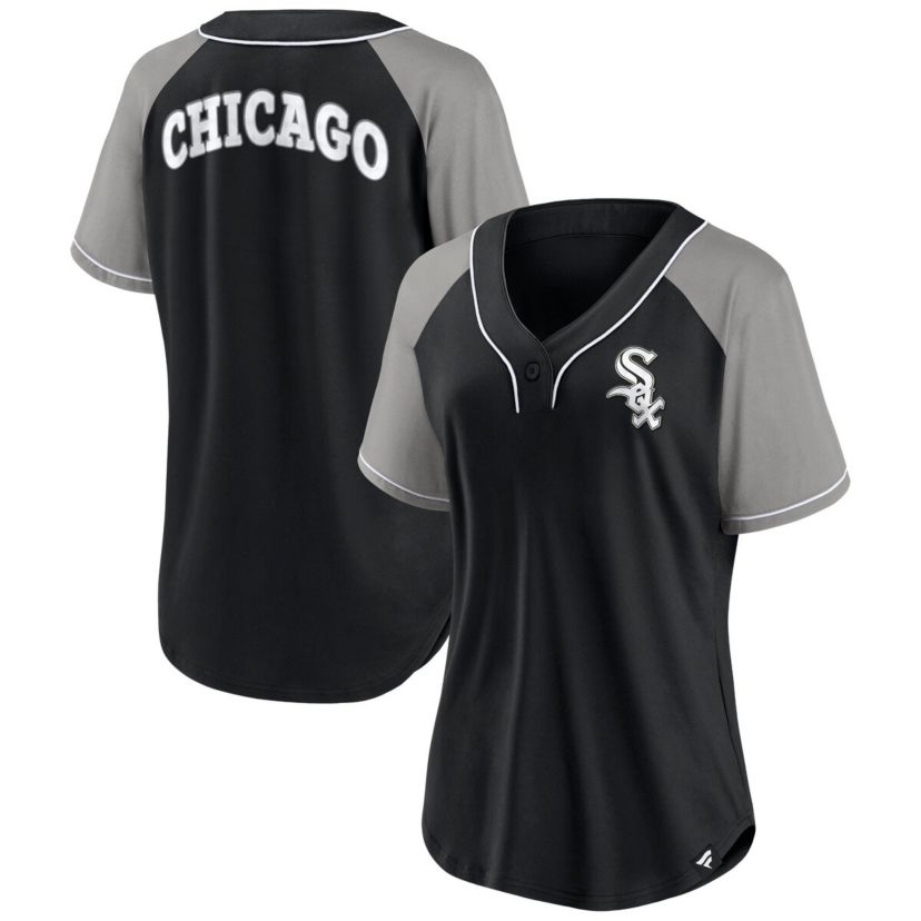 Chicago White Sox MLB Fanatics Chicago Sox Ultimate Style Raglan V-Neck T-Shirt