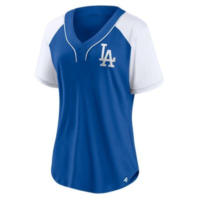 MLB Fanatics Los Angeles Dodgers Ultimate Style Raglan V-Neck T-Shirt