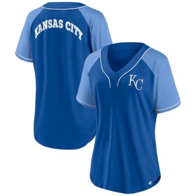 MLB Fanatics Kansas City Royals Ultimate Style Raglan V-Neck T-Shirt