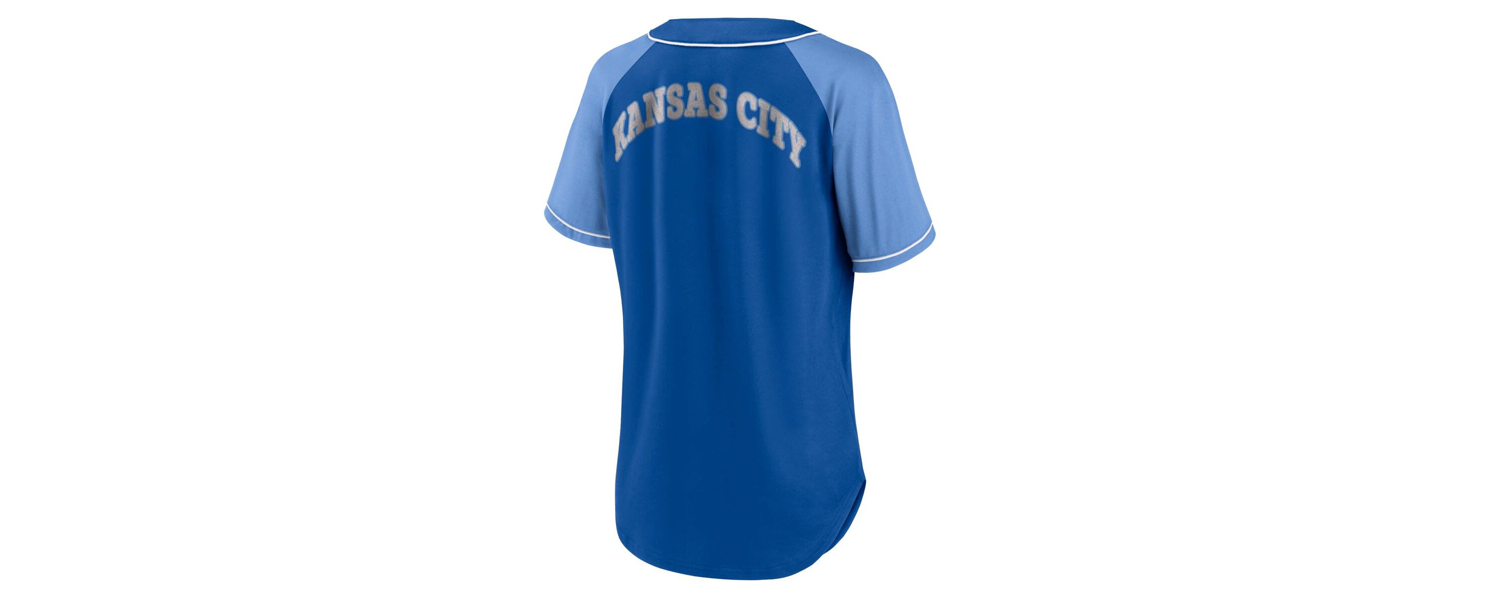 MLB Fanatics Kansas City Royals Ultimate Style Raglan V-Neck T-Shirt