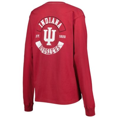 NCAA Indiana Hoosiers Oversized Pocket Long Sleeve T-Shirt