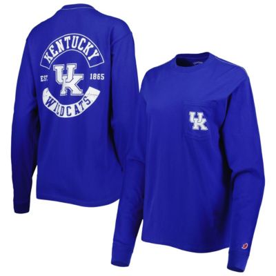 NCAA Kentucky Wildcats Oversized Pocket Long Sleeve T-Shirt