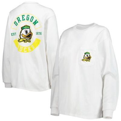 NCAA Oregon Ducks Oversized Pocket Long Sleeve T-Shirt