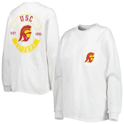 NCAA USC Trojans Oversized Pocket Long Sleeve T-Shirt