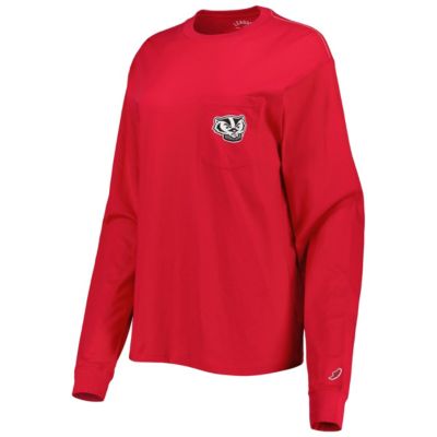 NCAA Wisconsin Badgers Oversized Pocket Long Sleeve T-Shirt