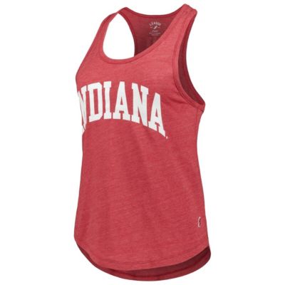 NCAA Indiana Hoosiers Two-Hit Intramural Tri-Blend Scoop Neck Racerback Tank Top