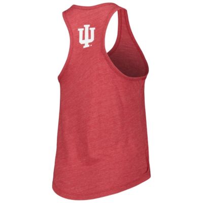 NCAA Indiana Hoosiers Two-Hit Intramural Tri-Blend Scoop Neck Racerback Tank Top