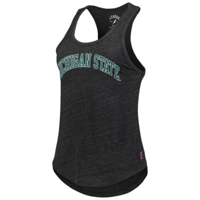 NCAA Michigan State Spartans Two-Hit Intramural Tri-Blend Scoop Neck Racerback Tank Top