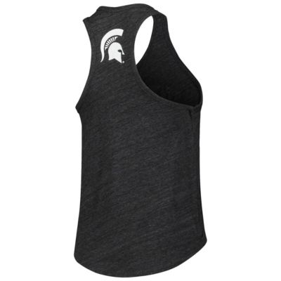NCAA Michigan State Spartans Two-Hit Intramural Tri-Blend Scoop Neck Racerback Tank Top