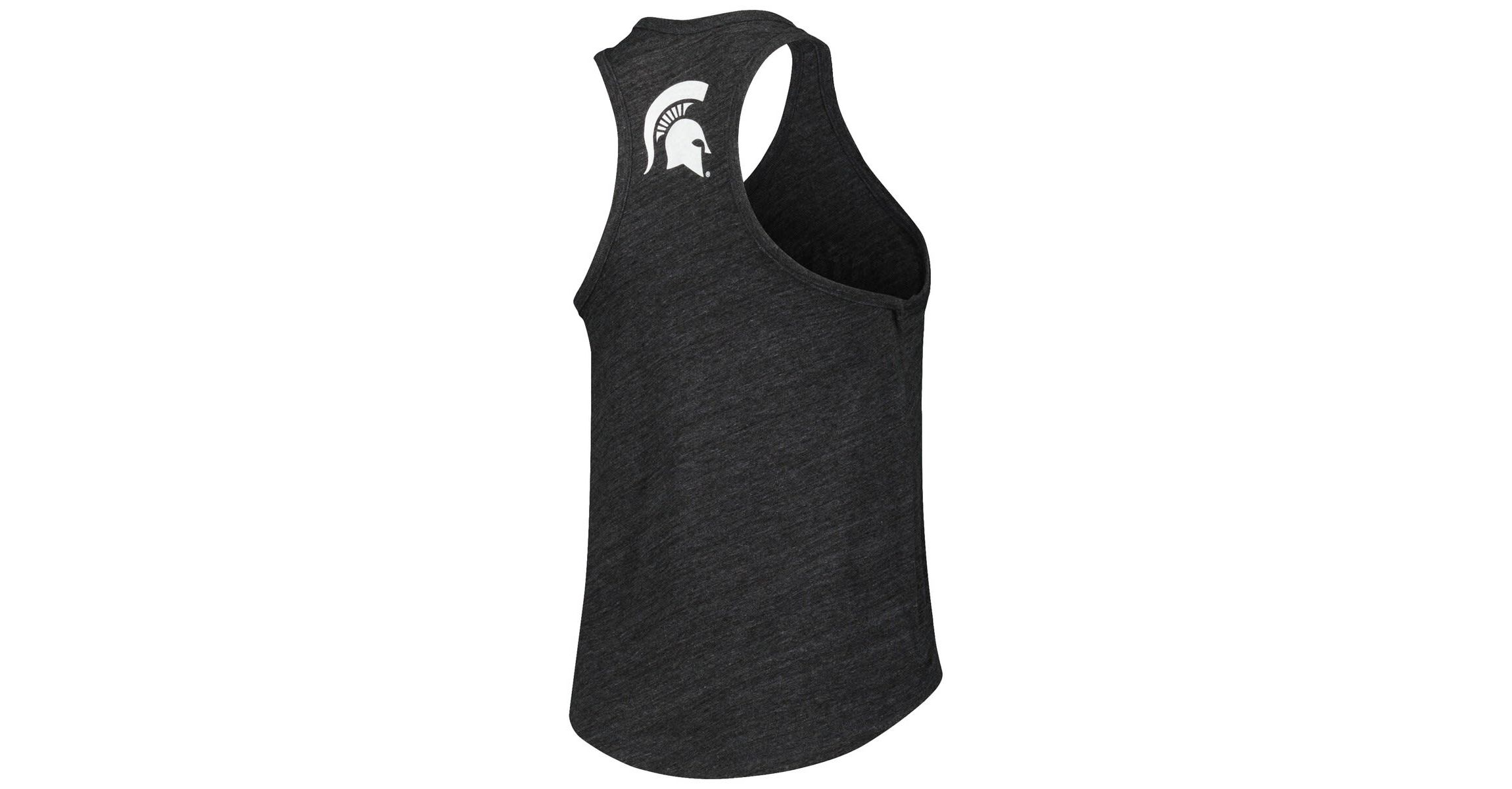 NCAA Michigan State Spartans Two-Hit Intramural Tri-Blend Scoop Neck Racerback Tank Top