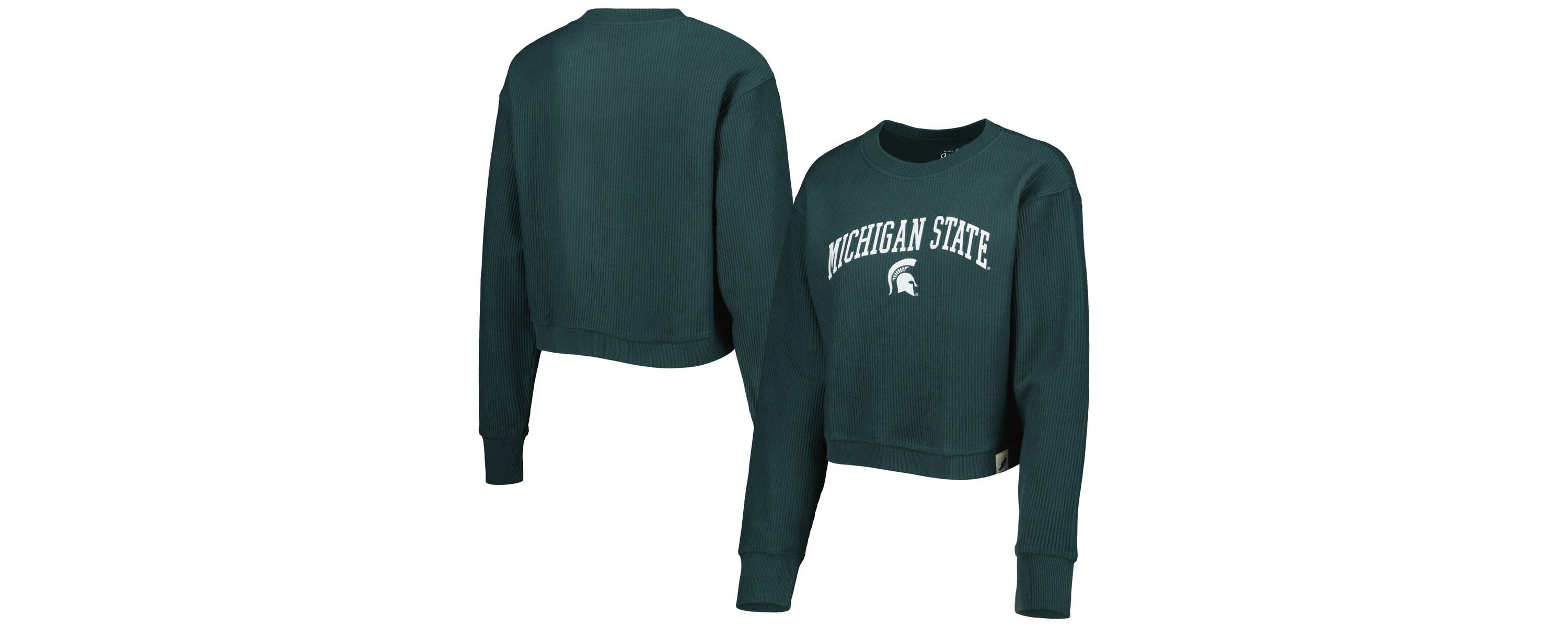 NCAA Michigan State Spartans Classic Campus Corded Timber Sweatshirt
