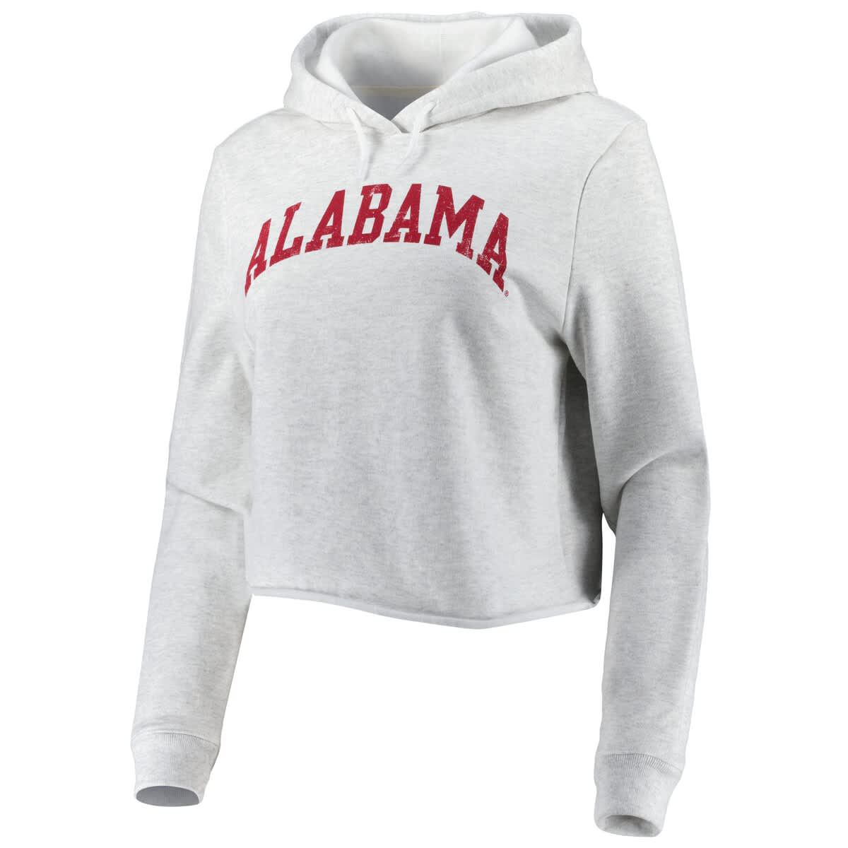 Alabama Crimson Tide NCAA Alabama Tide 2-Hit 1636 Cropped Pullover Hoodie
