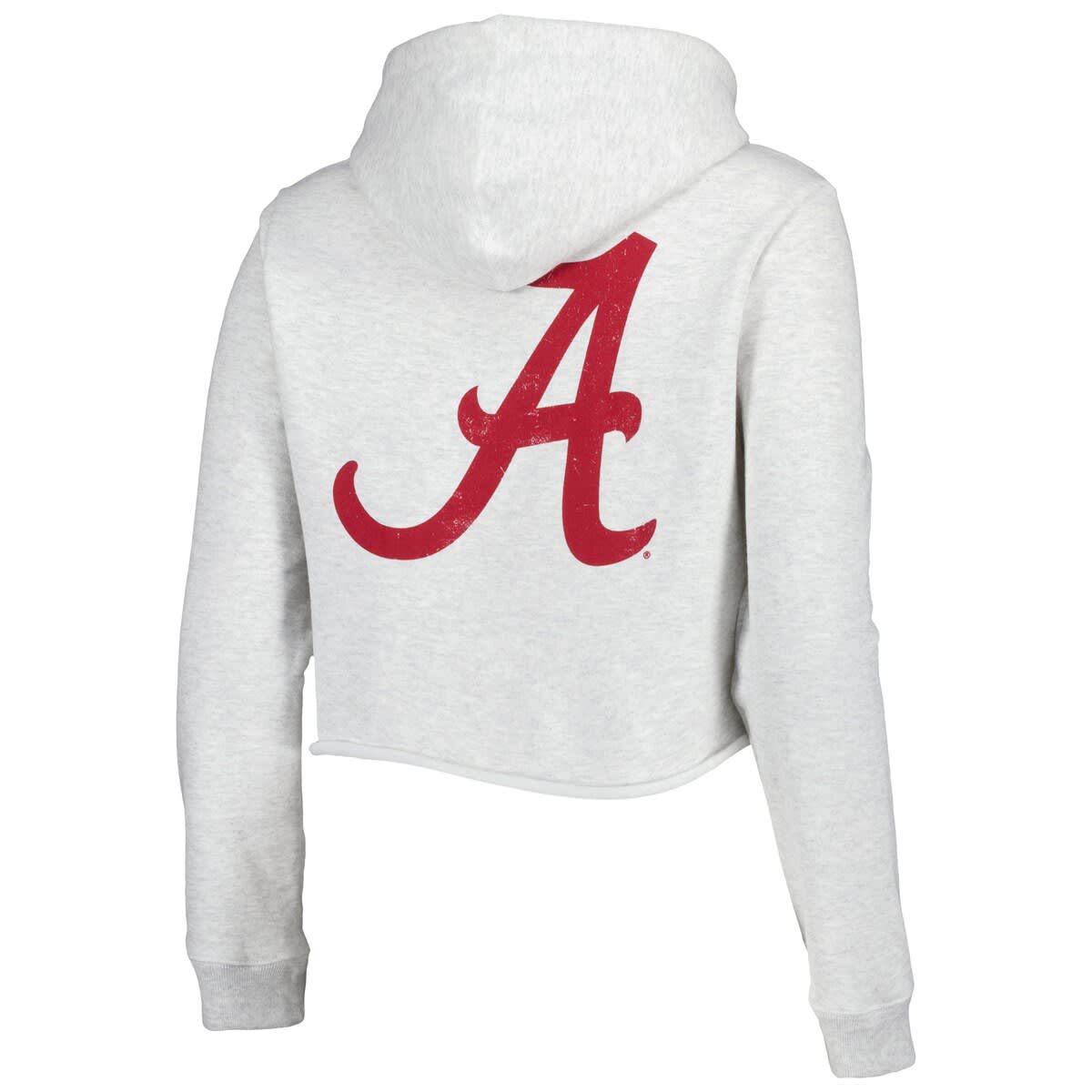 Alabama Crimson Tide NCAA Alabama Tide 2-Hit 1636 Cropped Pullover Hoodie