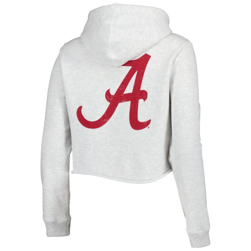 Alabama Crimson Tide NCAA Alabama Tide 2-Hit 1636 Cropped Pullover Hoodie