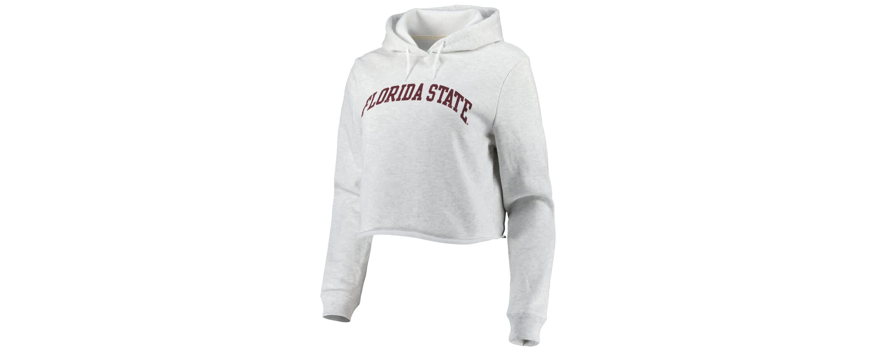 NCAA Florida State Seminoles 2-Hit 1636 Cropped Pullover Hoodie