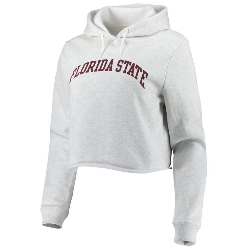 NCAA Florida State Seminoles 2-Hit 1636 Cropped Pullover Hoodie