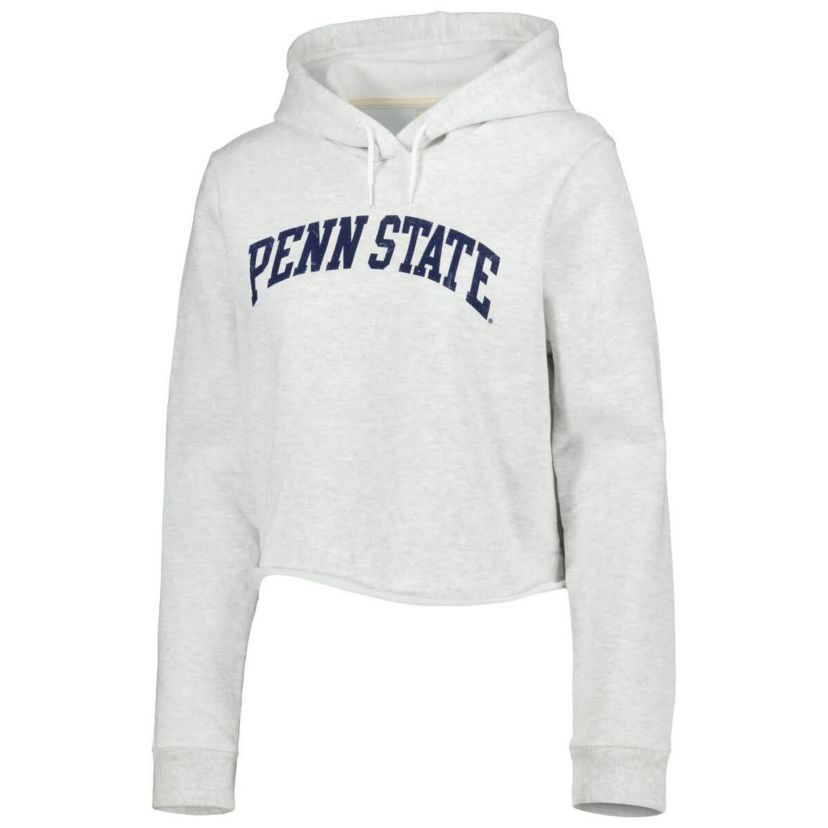 NCAA Penn State Nittany Lions 2-Hit 1636 Cropped Pullover Hoodie